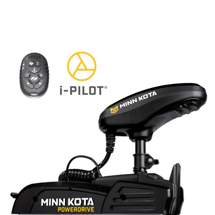 Elektrivöörimootor MINN KOTA Powerdrive-45 iPilot, 54" jalg, 12V, Spotlock Micro pult, Bluetooth, must, magevette