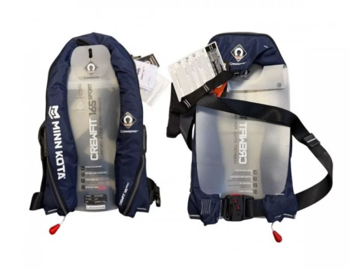 Kvaliteetne automaatne päästevest „Crewfit 165 Sport“  Minn Kota logodega