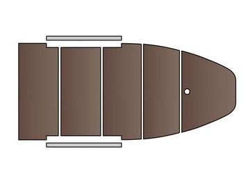 Пайол фанерний со стрингерами КМ-300D (настил, стрингера, сумка)